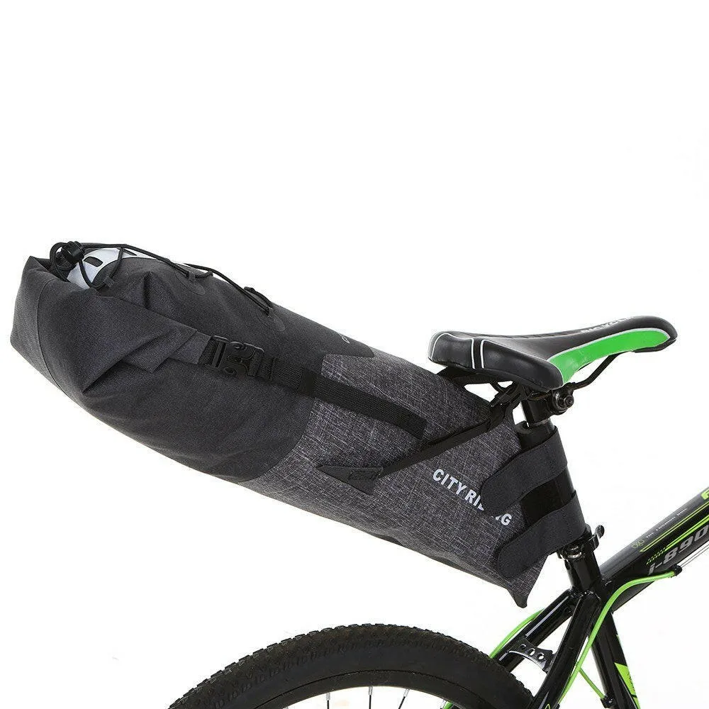 12-14L Bike Large Saddle Bag Cycling Rear Seat Bag Waterproof Cycling Rear Seat Pannier Bike Tail Storage Bag