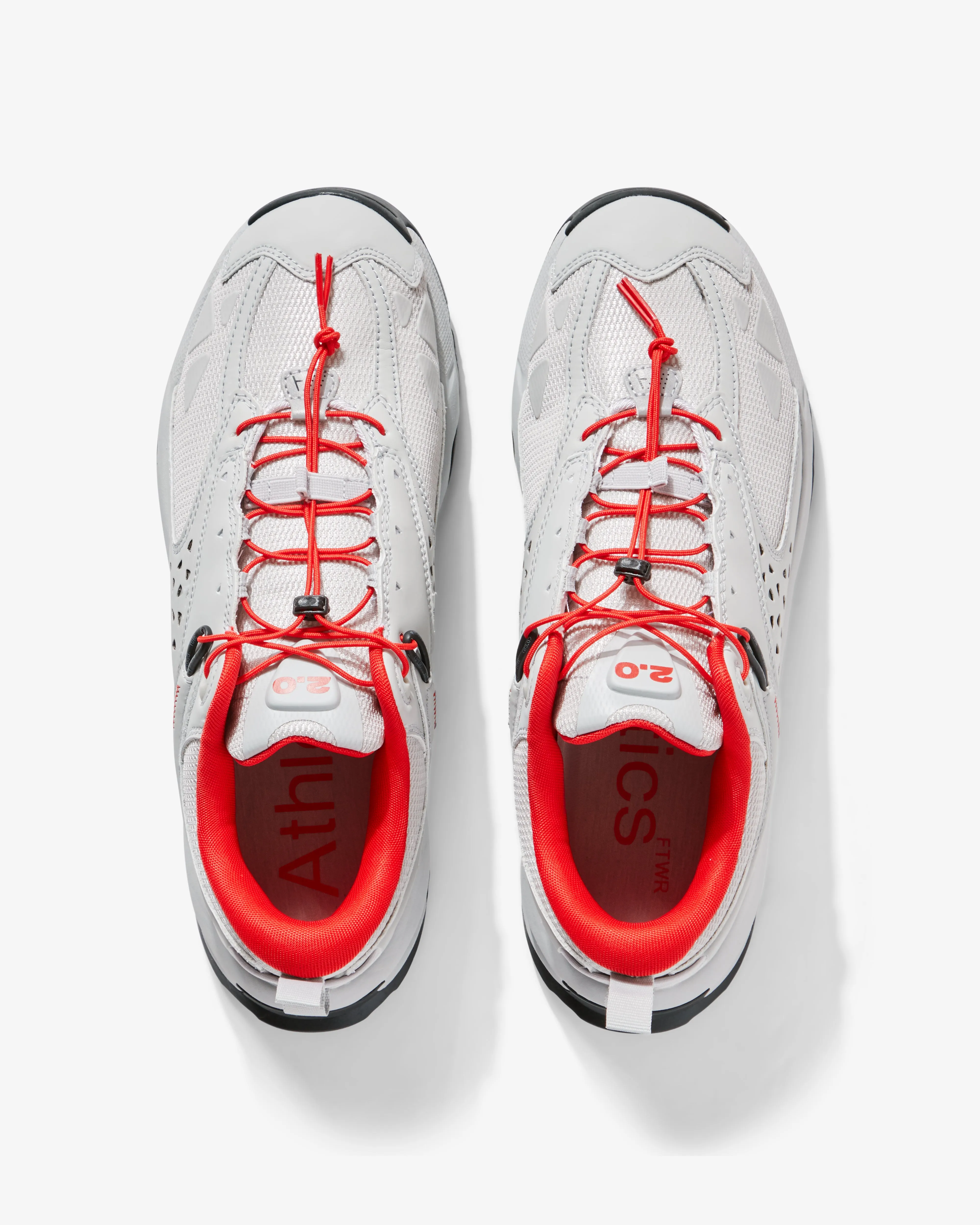 Athletics Footwear - FTWR 2.0 Low Sneakers - (North Grey/High Risk Red)