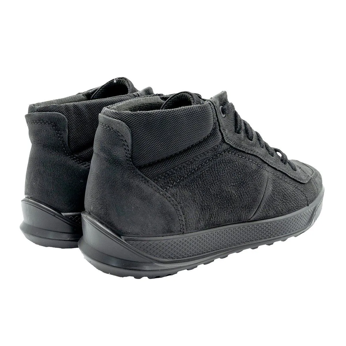 Ecco Byway Ankle Boots Leather Black Colour For Men