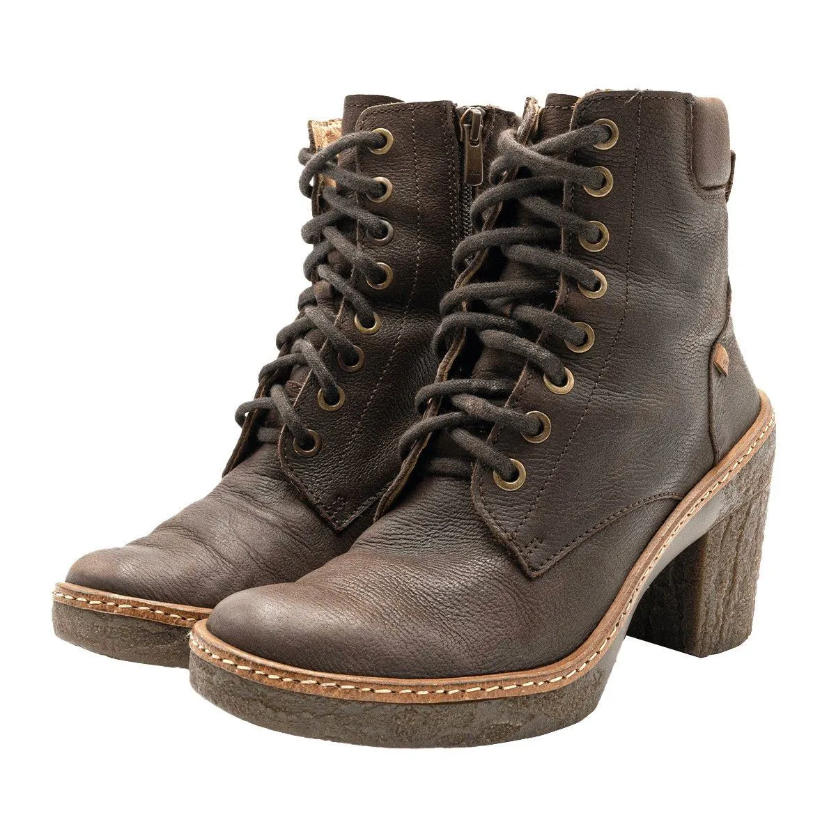 El Naturalista Haya Ankle Boots Leather Brown Colour For Women