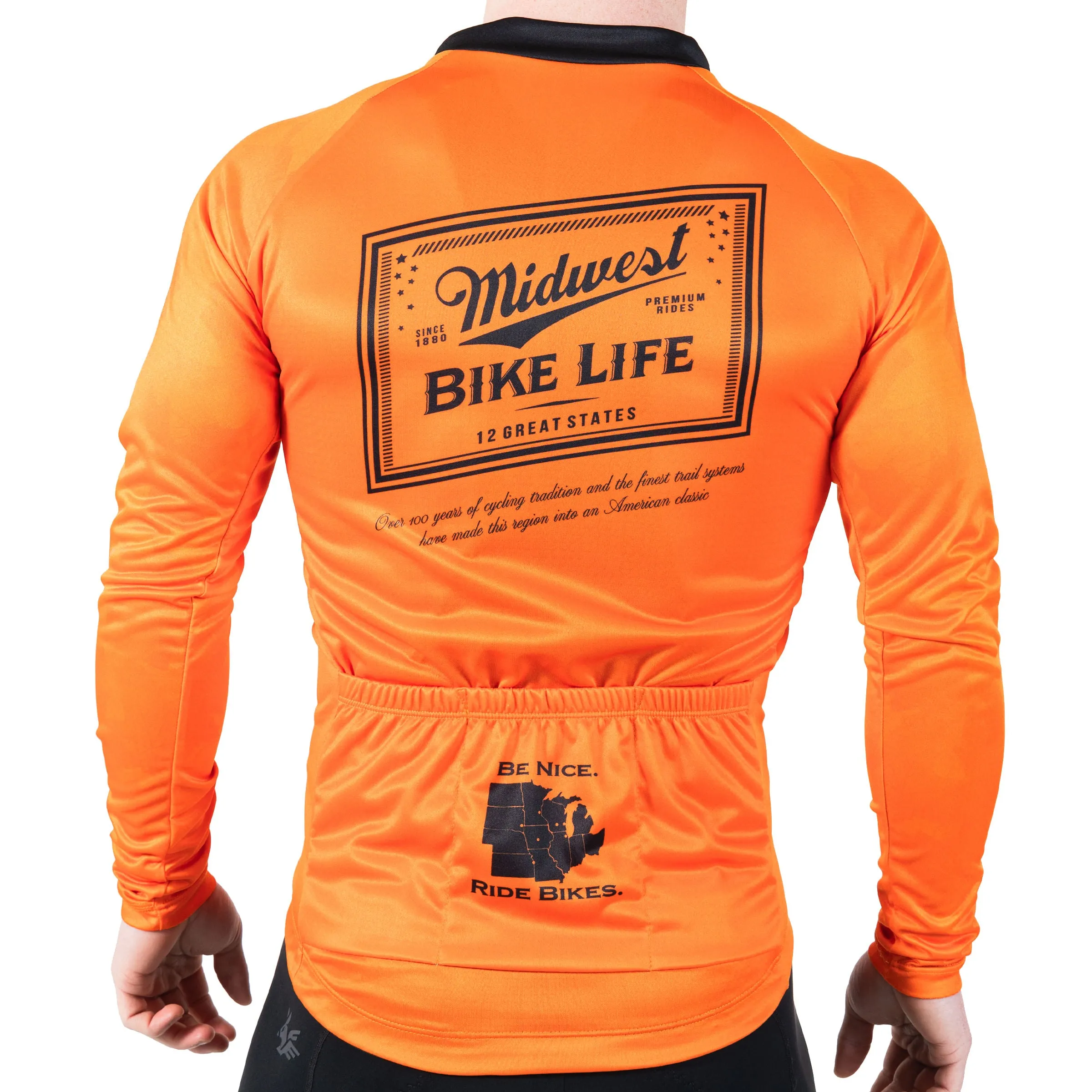 ERIKS Exclusive Midwest Bike Life Long Sleeve Mens Jersey