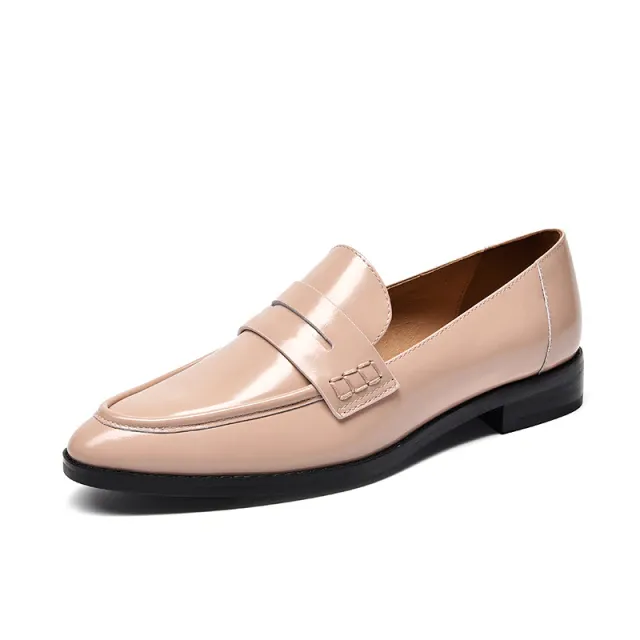 Hospina Women's Penny Leather Loafer Shoes