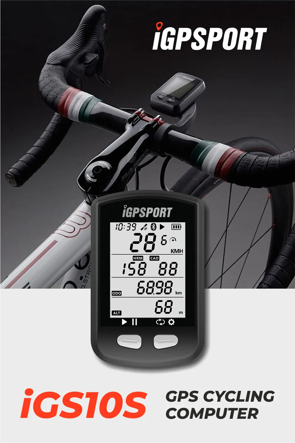 iGPSPORT iGS10S GPS Cycling Computer (IGS10S)