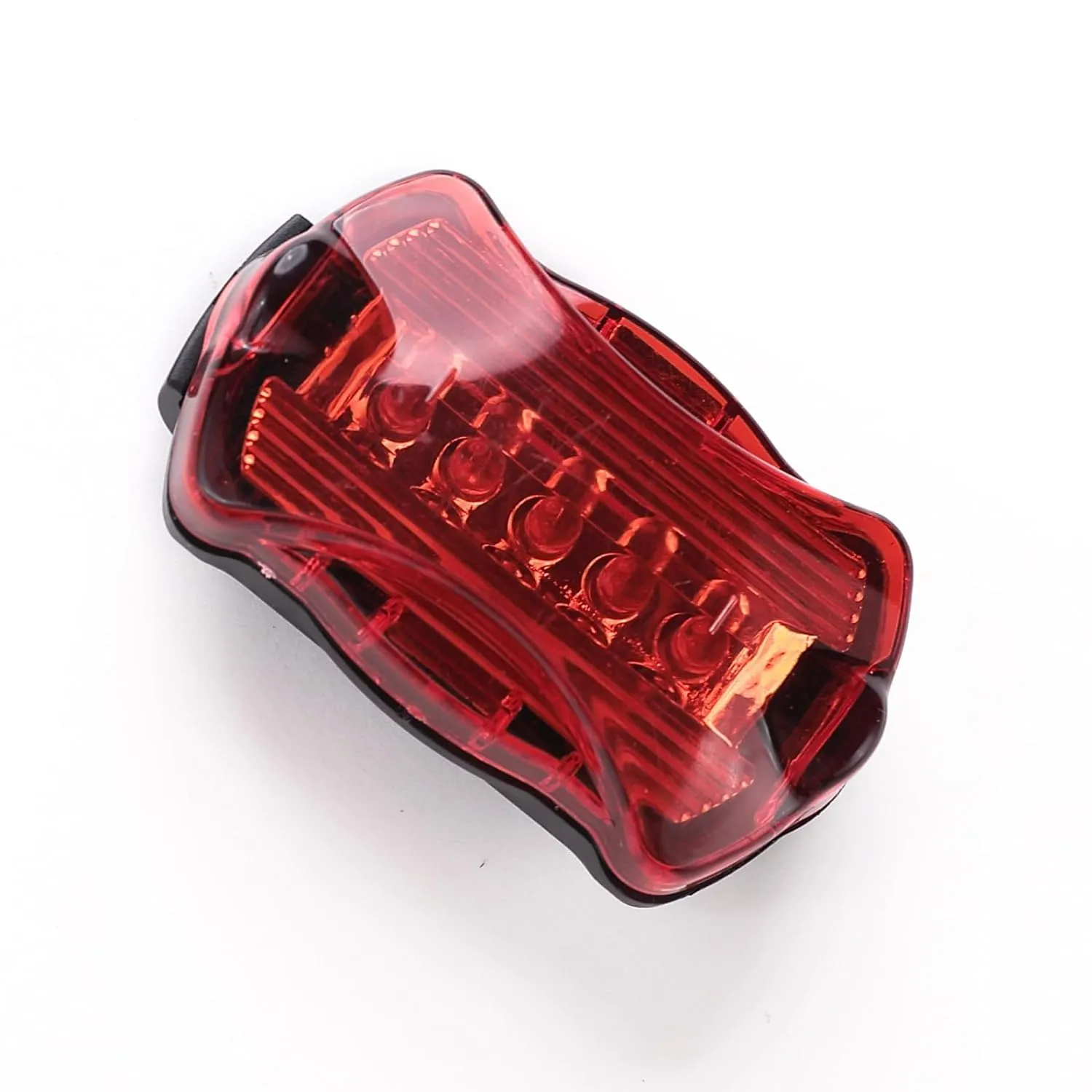 Kuber Industries Cycling Safety Lights|Bicycle Light Battery Powered|Fits On Any Road Bikes-Pack of 4 (Red & Black)