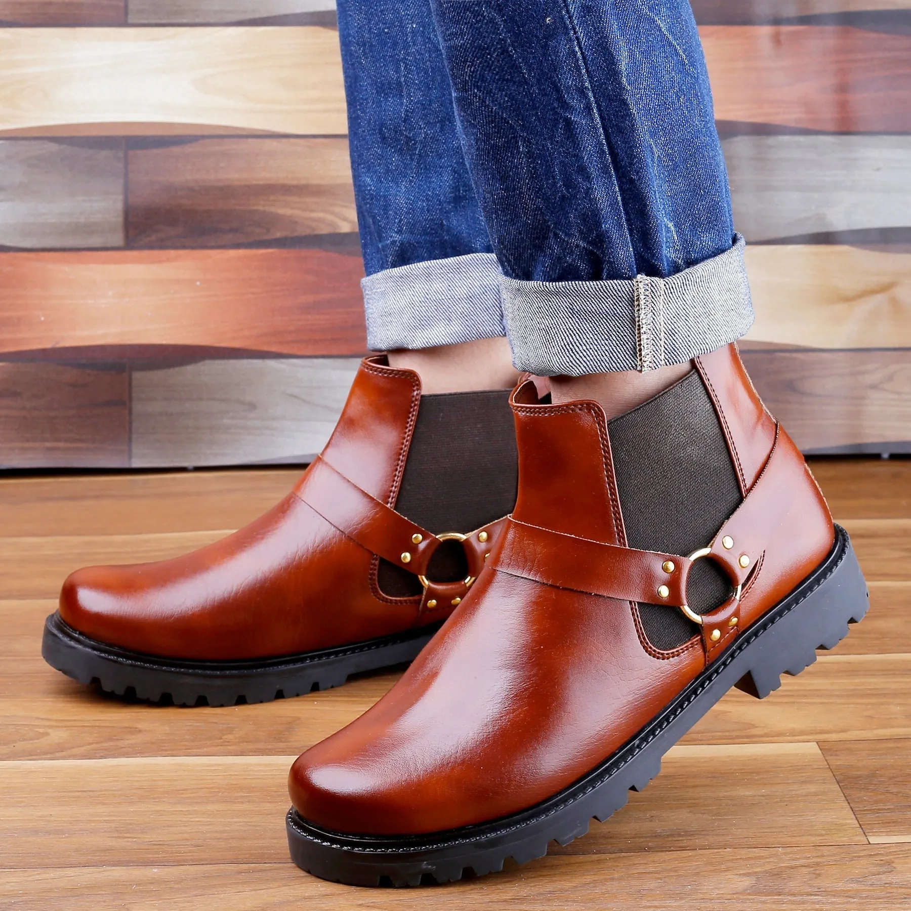 Men's Ankle Slip-on Boots for All Seasons