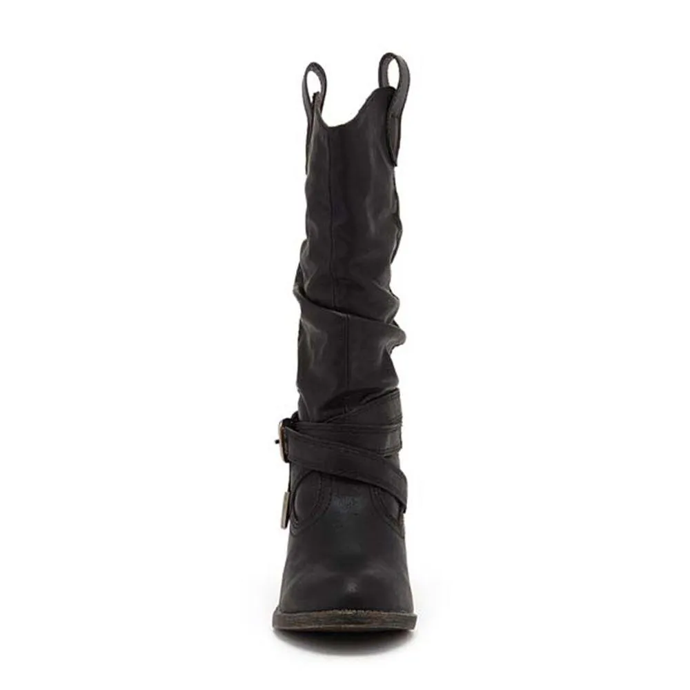 Sidestep Black Western Cowboy Boot