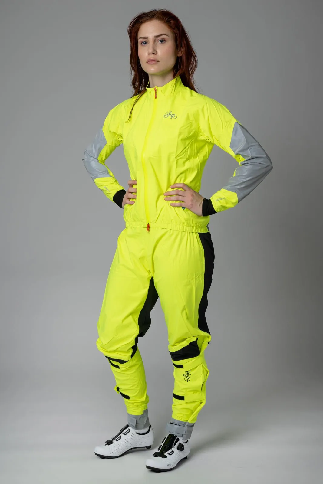 Östkusten Women's Cycling Rain Jacket: Waterproof, Breathable & High-Visibility Performance