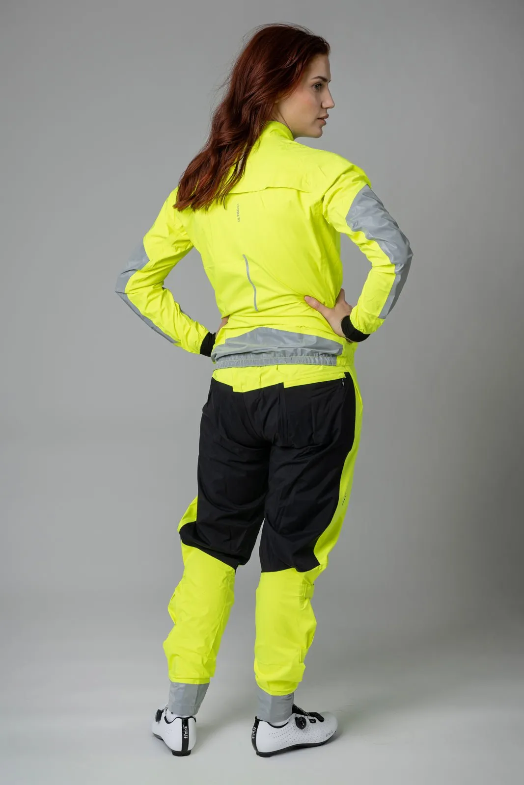 Östkusten Women's Cycling Rain Jacket: Waterproof, Breathable & High-Visibility Performance