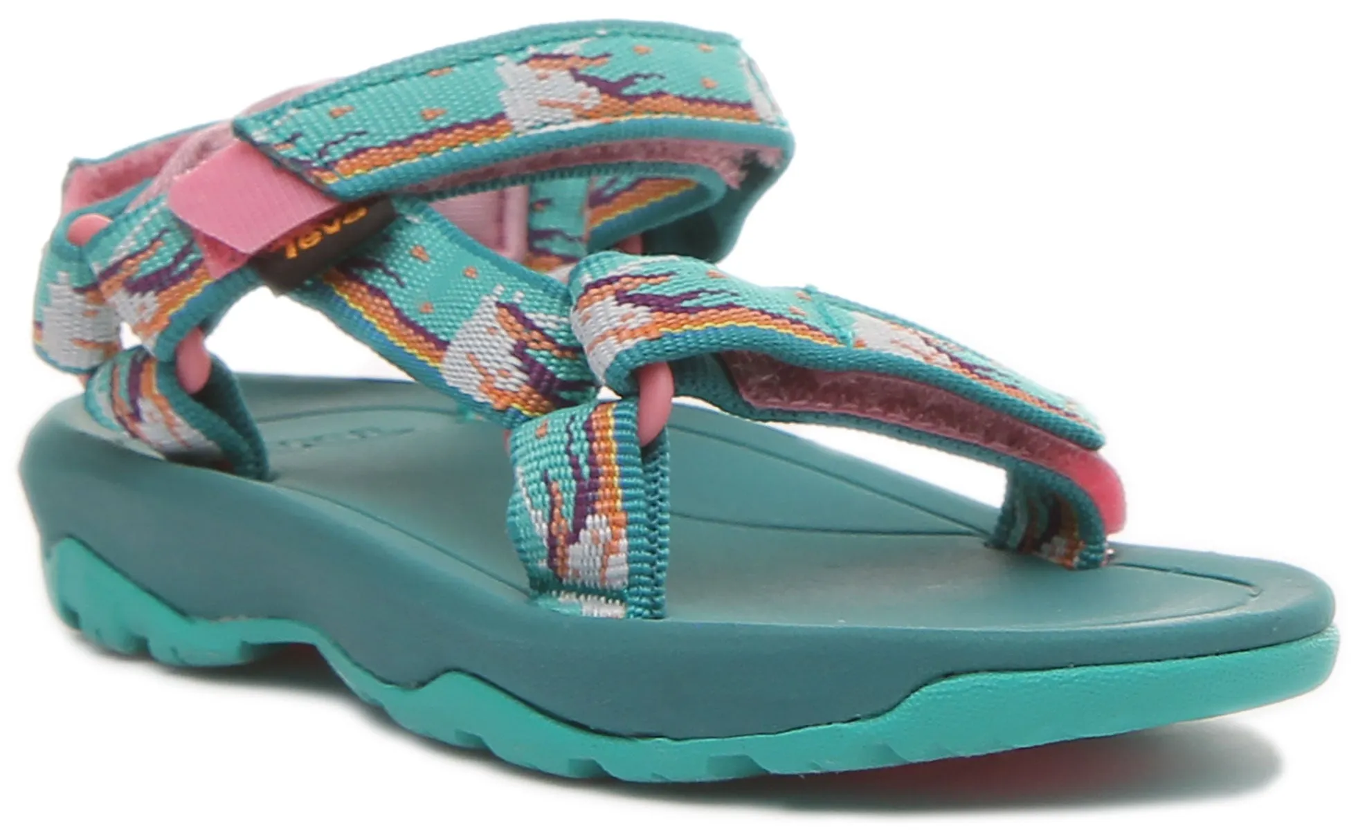 Teva Hurricane Xlt2 in Green Pink For Toddler