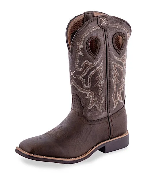 Twisted X Men's Top Hand Boot - Taupe/Brown