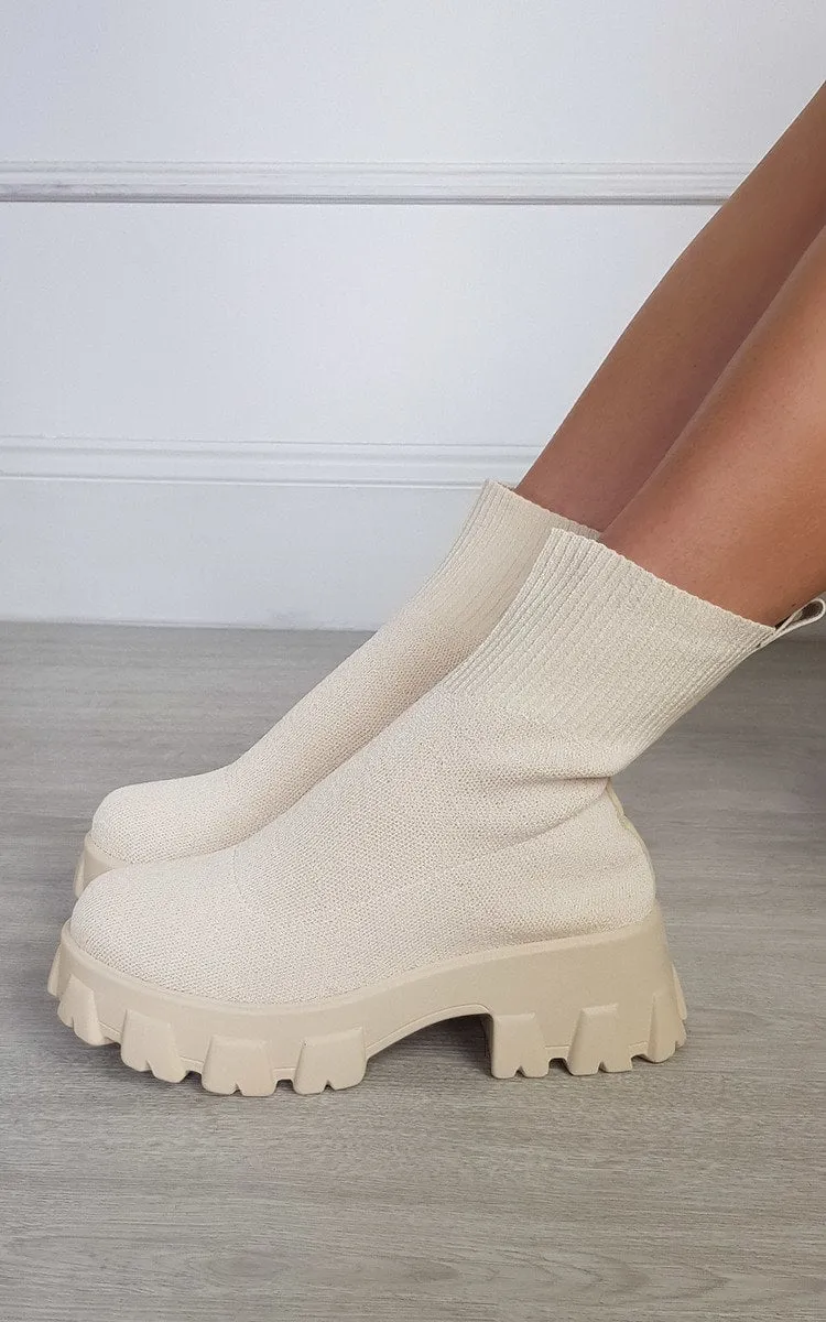 Women's Chunky Sock Boots