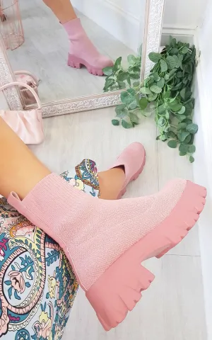 Women's Chunky Sock Boots